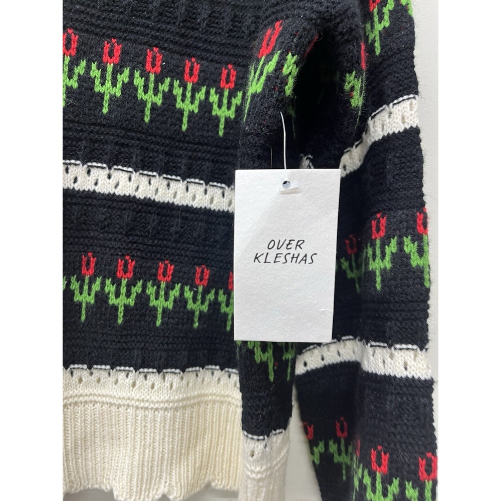 Over Kleishas Cardigan Sweater Floral Xl NWT - Picture 3 of 6